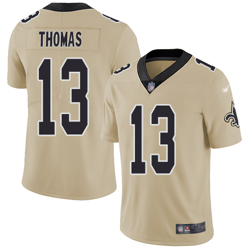 Men New Orleans Saints Limited Gold Michael Thomas Jersey NFL Football #13 Inverted Legend Jersey